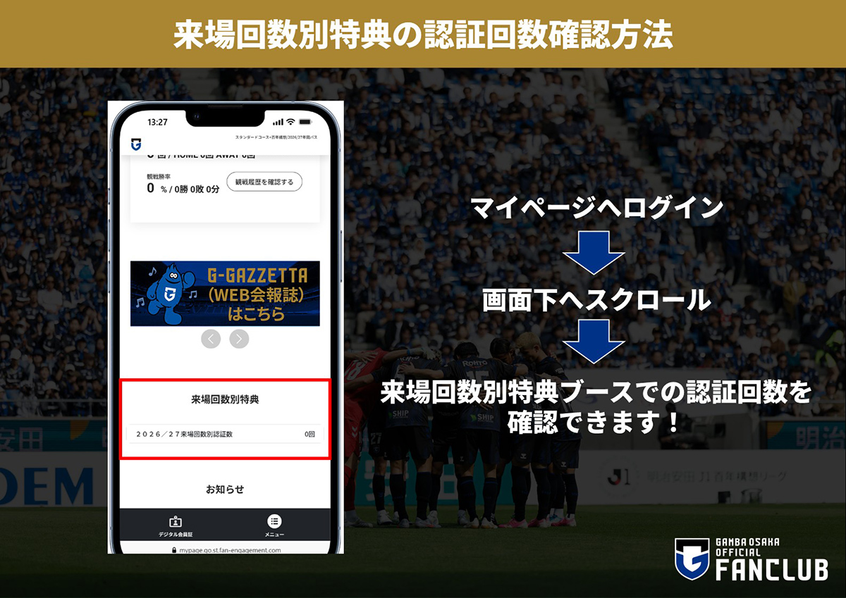 認証回数の確認方法